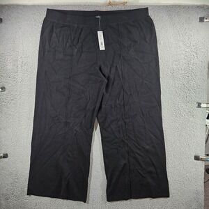 Investments Woman Black Knit Wide Leg Pull On Pants 3XR NWT NEW